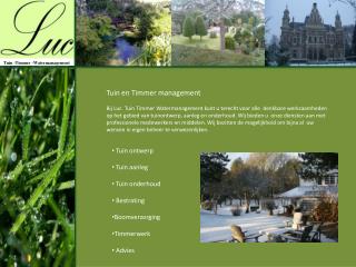Tuin -Timmer -Watermanagement