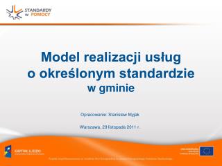 Model realizacji usług o określonym standardzie w gminie