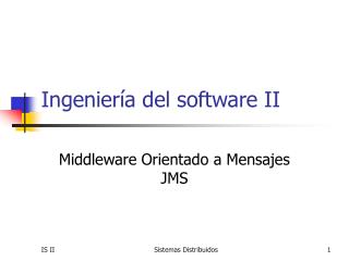 Ingeniería del software II