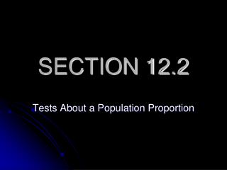 SECTION 12.2