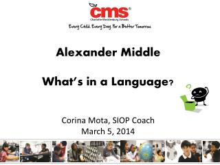 Alexander Middle What’s in a Language?