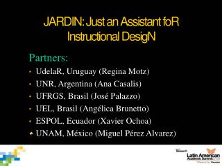 JARDIN: Just an Assistant foR Instructional DesigN