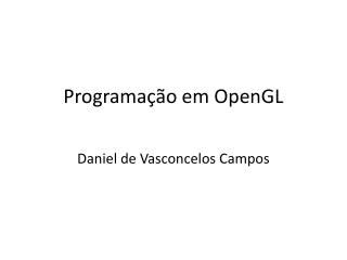 Programação em OpenGL