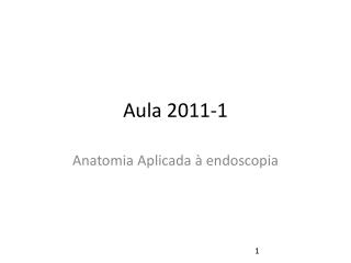 Aula 2011-1