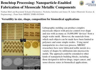 Benchtop Processing: Nanoparticle-Enabled Fabrication of Mesoscale Metallic Components
