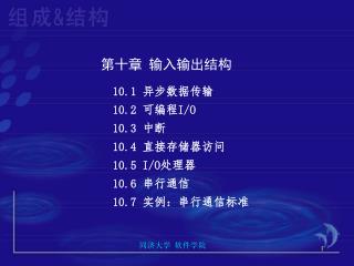 第十章 输入输出结构