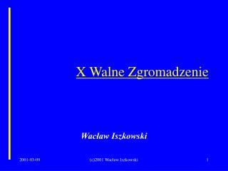 X Walne Zgromadzenie