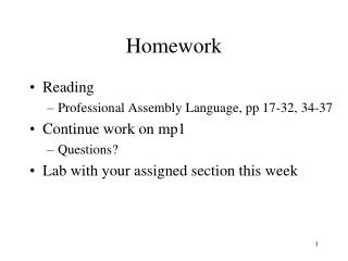 Homework