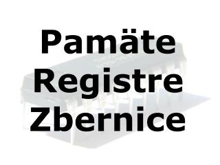 Pamäte Registre Zbernice