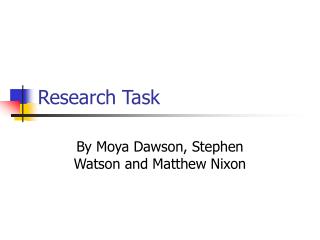 Research Task