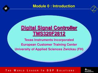 Digital Signal Controller TMS320F2812