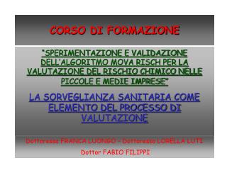 CORSO DI FORMAZIONE