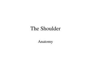 The Shoulder