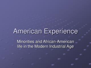 American Experience