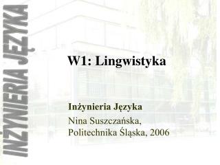 W1: Lingwistyka