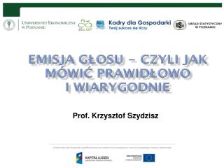 Prof. Krzysztof Szydzisz