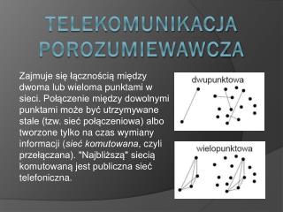 TELEKOMUNIKACJA POROZUMIEWAWCZA