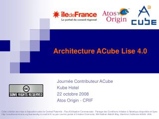 Architecture ACube Lise 4.0