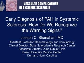 Early Diagnosis of PAH in Systemic Sclerosis: How Do We Recognize the Warning Signs?