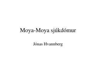 Moya-Moya sjúkdómur