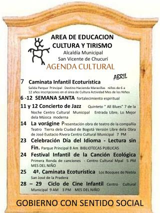 AREA DE EDUCACION CULTURA Y TIRISMO