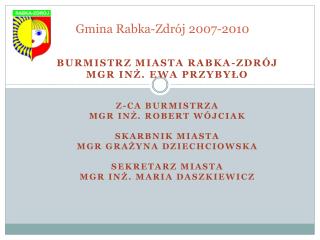 Gmina Rabka-Zdrój 2007-2010