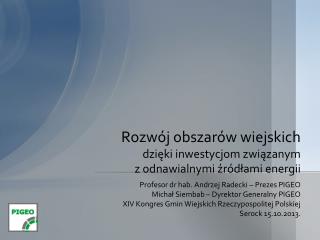 Rozwój obszarów wiejskich dzięki inwestycjom związanym z odnawialnymi źródłami energii