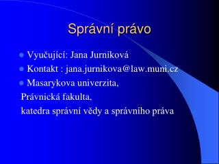 Správní právo