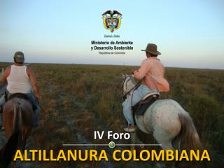 IV Foro ALTILLANURA COLOMBIANA