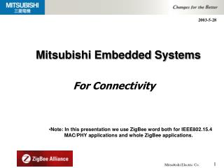 Mitsubishi Embedded Systems