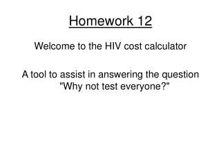 Homework 12