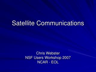 Satellite Communications