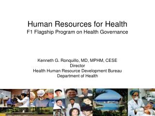 Human Resources for Health F1 Flagship Program on Health Governance