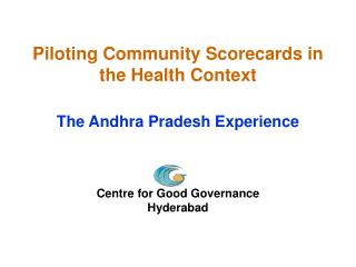 Piloting Community Scorecards in the Health Context