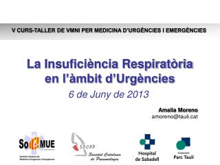 La Insuficiència Respiratòria en l’àmbit d’Urgències