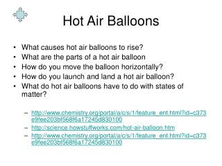 Hot Air Balloons