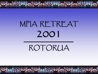 MPIA RETREAT 2001