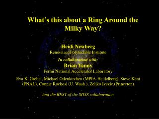 What’s this about a Ring Around the Milky Way?