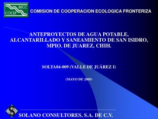 COMISION DE COOPERACION ECOLOGICA FRONTERIZA