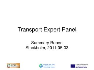 Transport Expert Panel