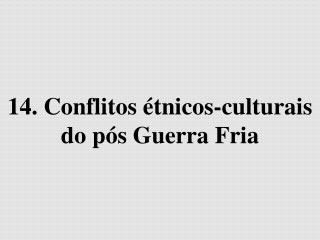 14. Conflitos étnicos-culturais do pós Guerra Fria