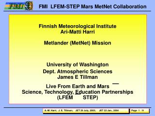 MetNet - Network