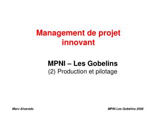 Management de projet innovant