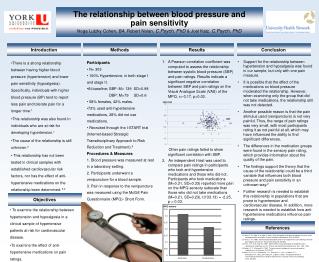 The relationship between blood pressure and pain sensitivity