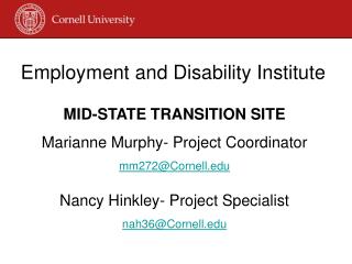 Employment and Disability Institute