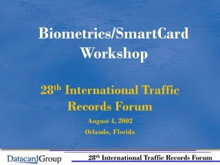 Biometrics/SmartCard Workshop