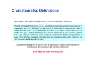 Cromatografia planare Thin Layer Chromatography (TLC) Cromatografia su carta