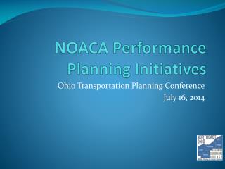 NOACA Performance Planning Initiatives