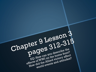 Chapter 9 Lesson 3 pages 312-315