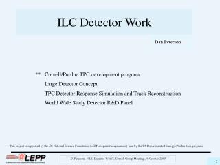 ILC Detector Work